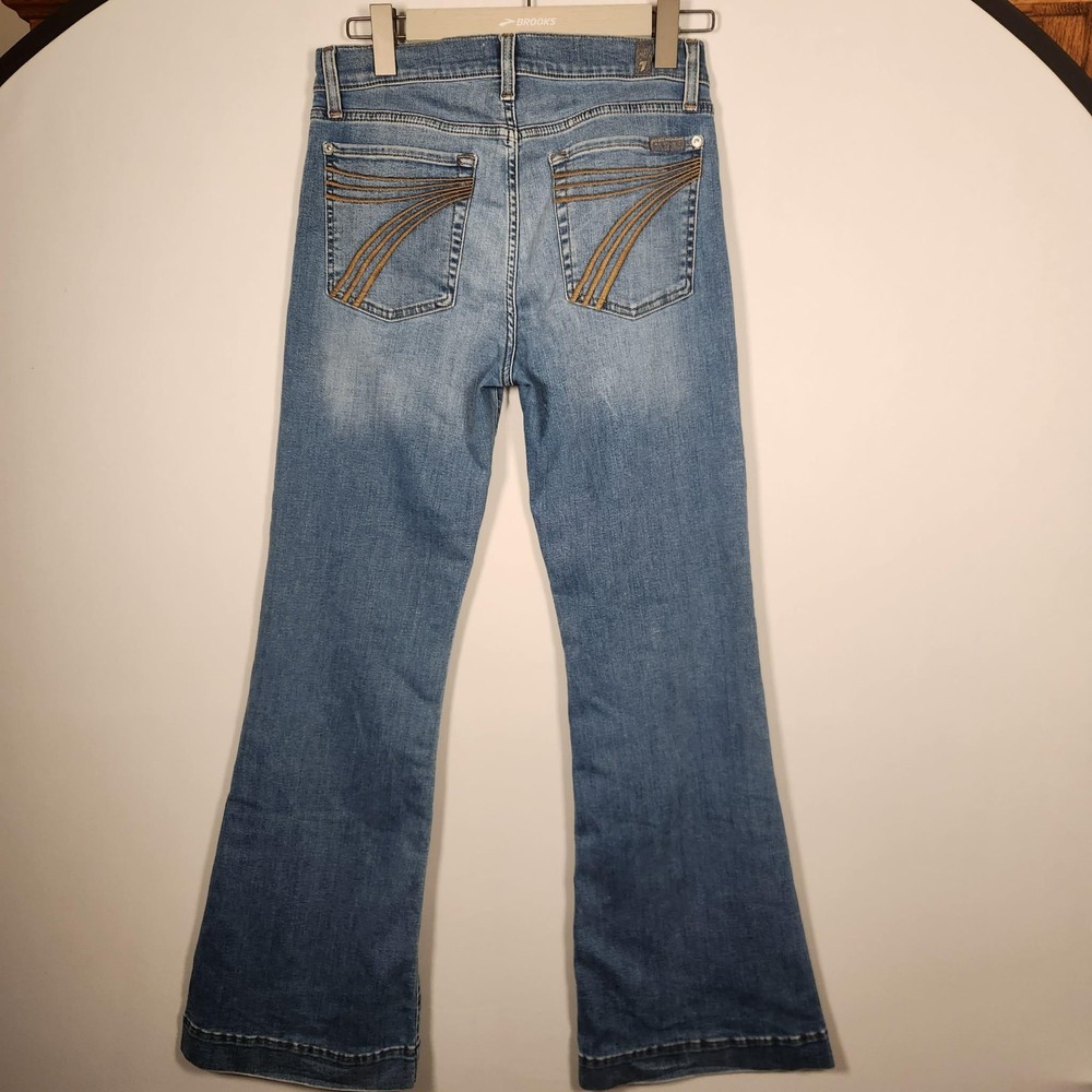 7 For All Mankind Tailorless Dojo Mid Rise Flare Jeans